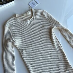 Everlane cotton rib crew sweater